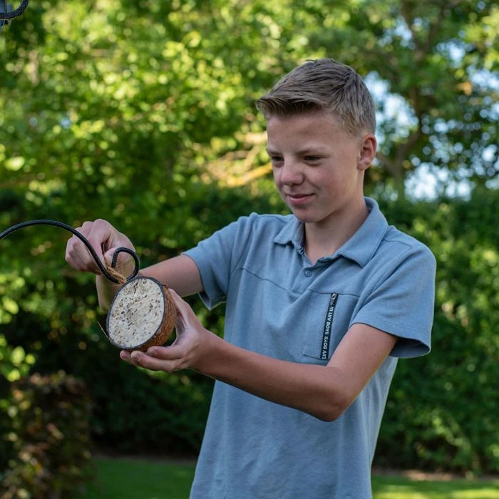 Half Coconut With Peanut Butter Bird Food 4 Half Coconut With Peanut Butter Bird Food - Image 2