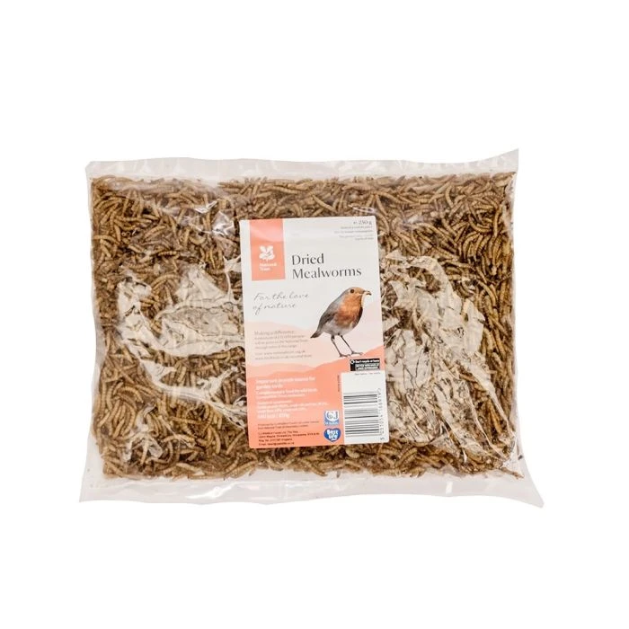 National Trust Dried Mealworms 250g 3 National Trust Dried Mealworms 250g