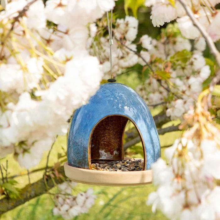 National Trust Vierno Tavern Bird Seed Feeder (Blue) 4 National Trust Vierno Tavern Bird Seed Feeder (Blue) - Image 2