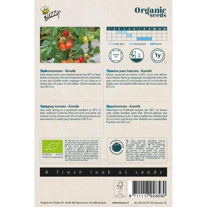 Buzzy® Organic Hanging Tomato - Koralik (BIO) 4 Buzzy® Organic Hanging Tomato - Koralik (BIO) - Image 2