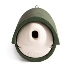 WoodStone® Alicante 32mm Oval Hole Nest Box (Green) -Bird Supply Store 90673 01