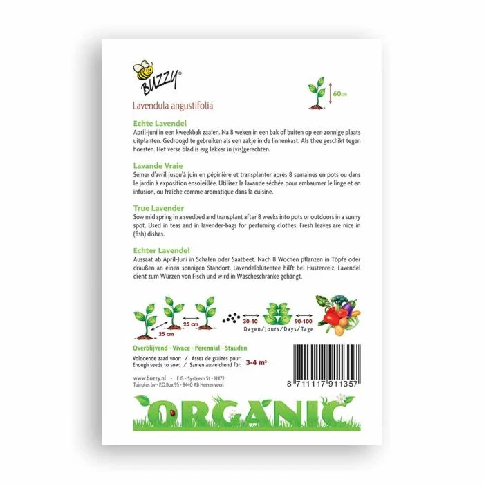 Buzzy® Organic True Lavender (BIO) 4 Buzzy® Organic True Lavender (BIO) - Image 2