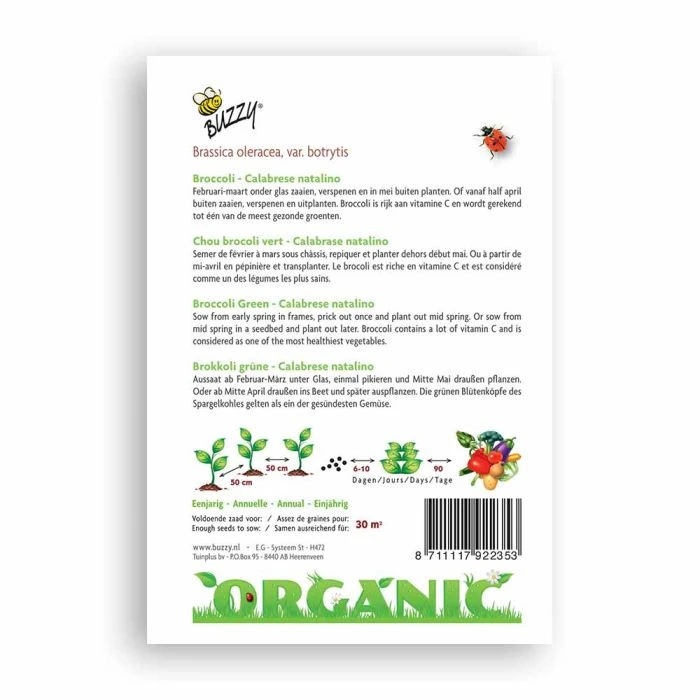 Buzzy® Organic Broccoli - Green Calabar Nat 4 Buzzy® Organic Broccoli - Green Calabar Nat - Image 2