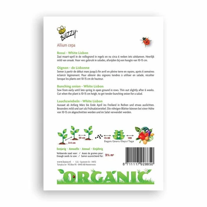 Buzzy® Organic Bunching Onion - Wh Lisbon 4 Buzzy® Organic Bunching Onion - Wh Lisbon - Image 2