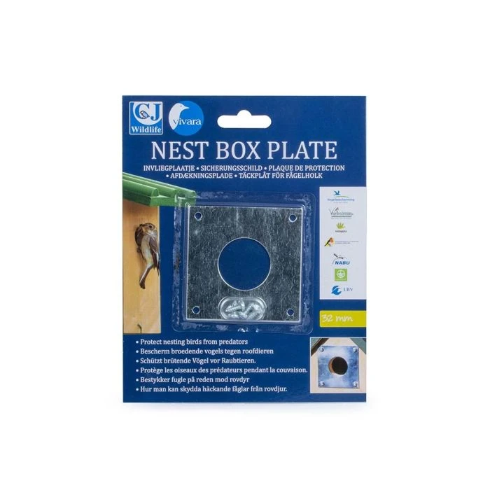 Bird Nest Box Metal Plate 4 Bird Nest Box Metal Plate - Image 2