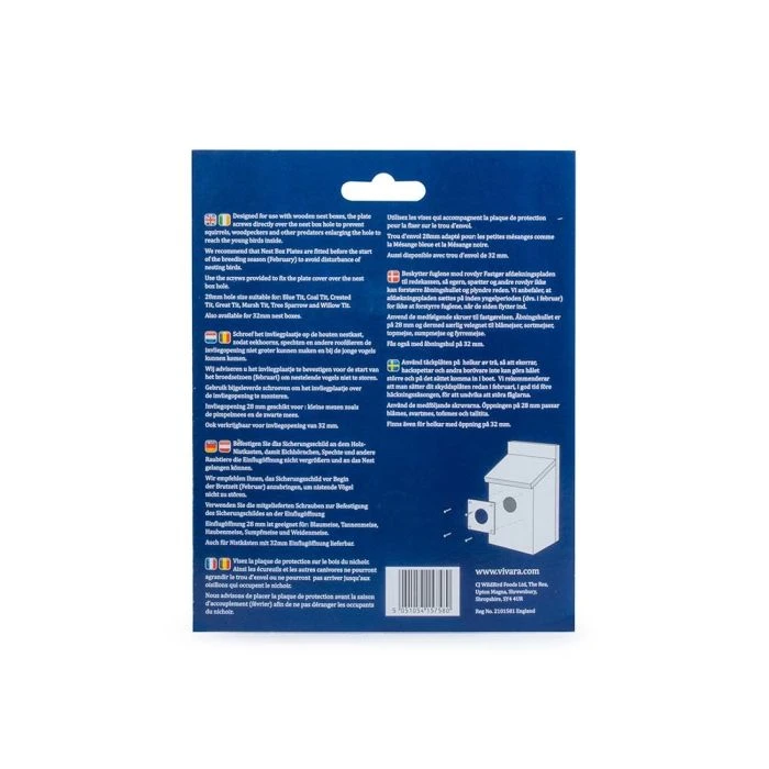 Bird Nest Box Metal Plate 7 Bird Nest Box Metal Plate - Image 5