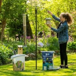 Bird Feeder Pole System - Black